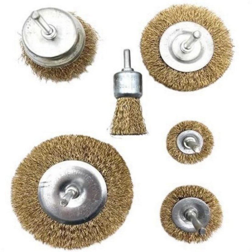 6LI PİMLİ TEL FIRÇA SETİ  PAS YAĞ KİR BOYA YAPIŞKAN ÇÖZÜCÜ - Görsel 3