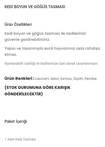 Kedi Göğüs Tasması ve Gezdirme Kayışı - Görsel 6