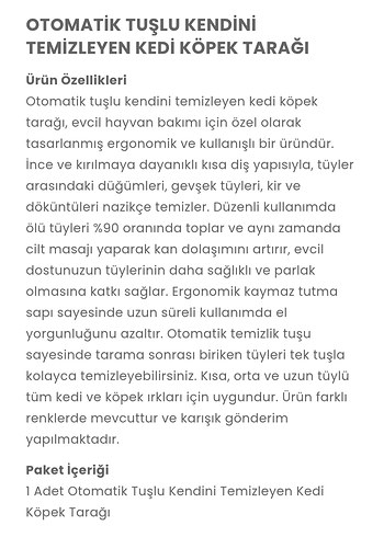 Kedi Tüyü Toplayıcı Fırça - Görsel 8