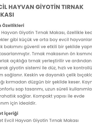 Kedi Tırnak Kesme Makası - Görsel 5