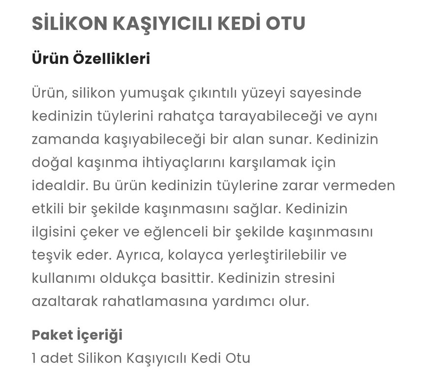 silikon kaşıyıcılı kedi otu - Görsel 5