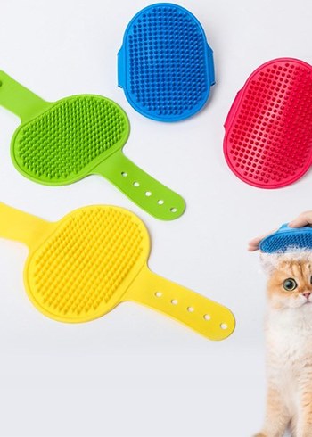 Evcil hayvan silikon tüy toplama yıkama fırçası - Görsel 3