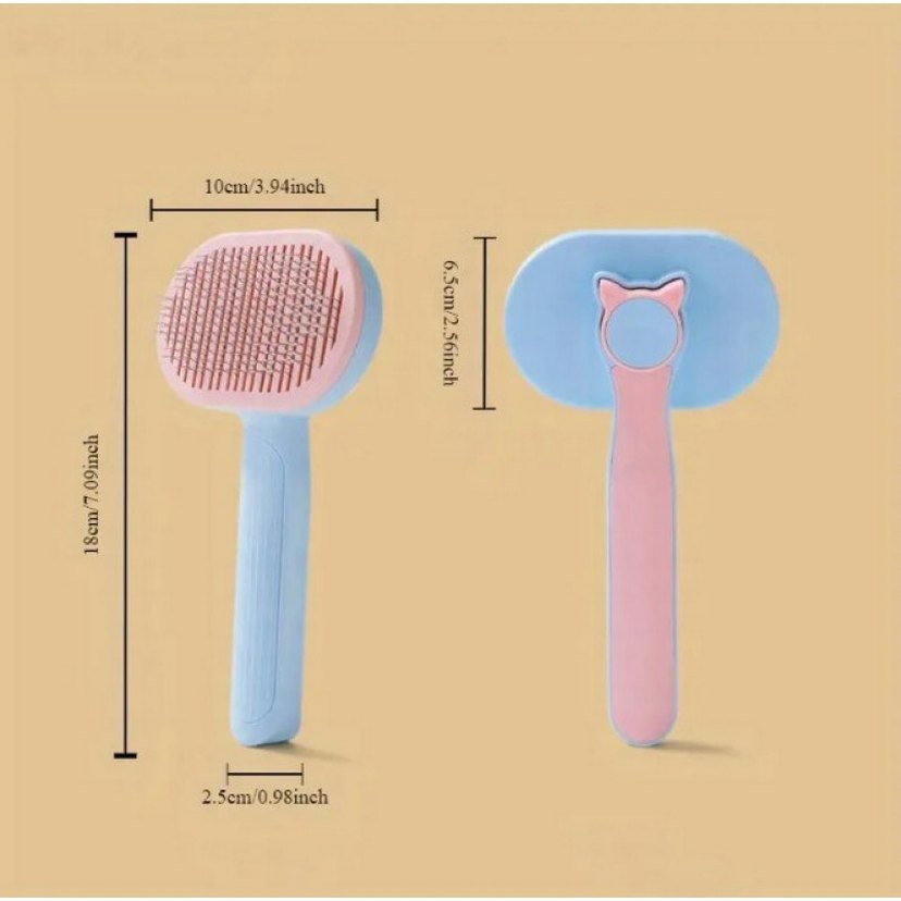 kedi ve köpekler için kendini temizleyen tüy fırçası - Görsel 3