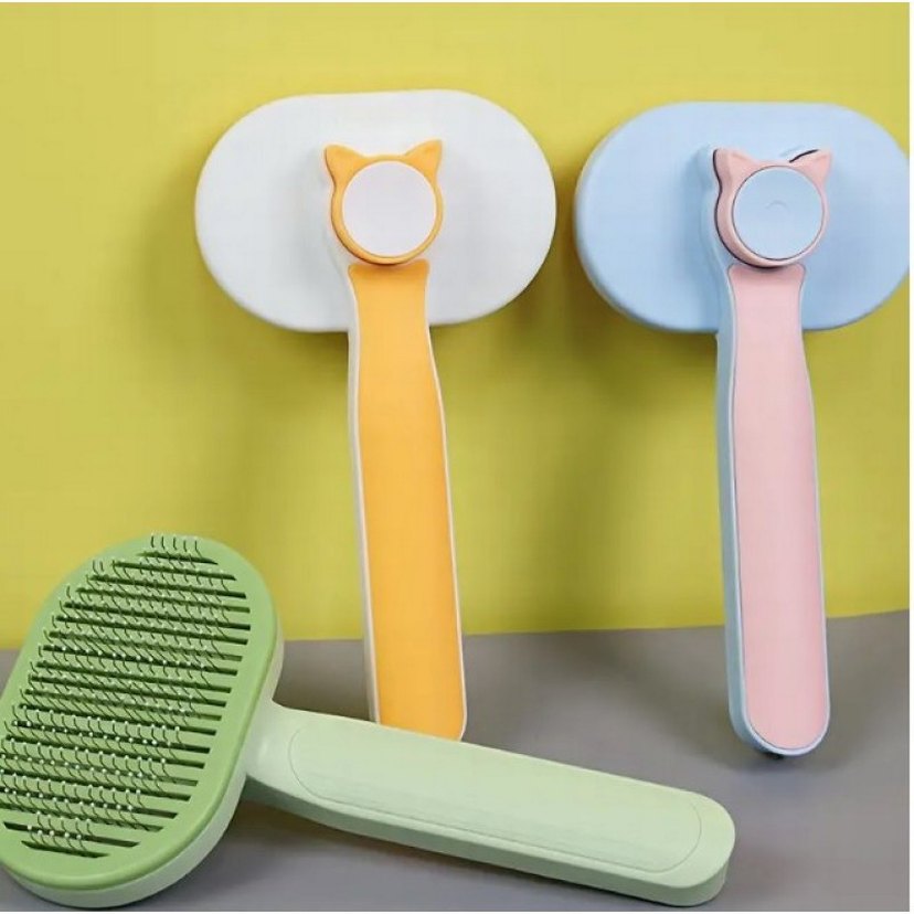 kedi ve köpekler için kendini temizleyen tüy fırçası - Görsel 4