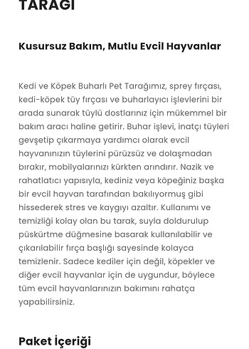 kedi köpek buharlı ped tarağı - Görsel 7