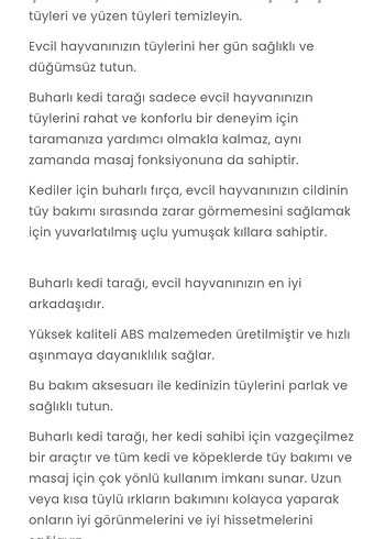 buharlı kedi tarağı - Görsel 8