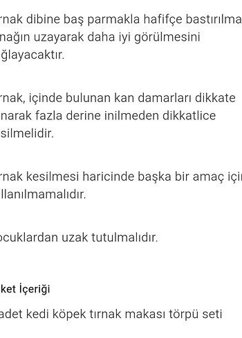 Kedi ve Köpek Tırnak Kesme Seti - Görsel 3