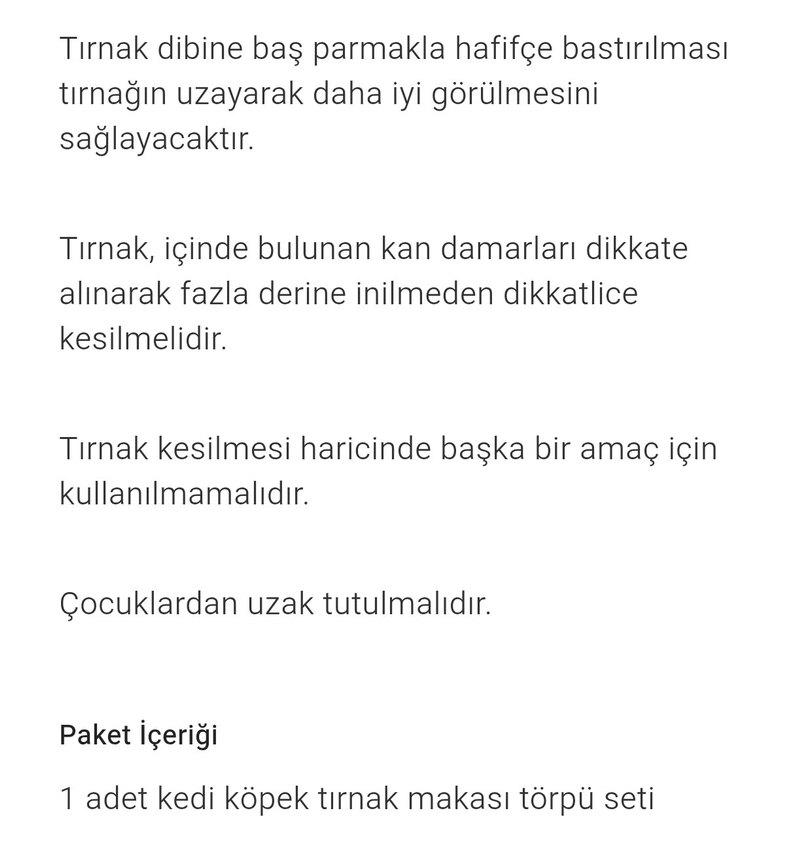 Kedi ve Köpek Tırnak Kesme Seti - Görsel 3