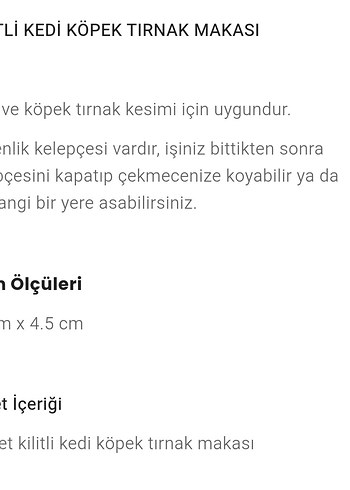 kilitli Kedi Tırnak Makası - Görsel 2