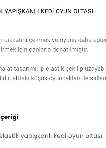 Renkli Kedi Oyuncağı Askılı Sarı - Görsel 6