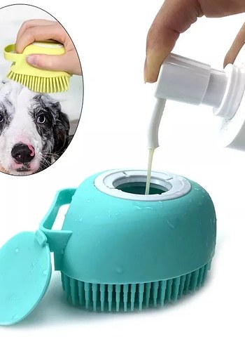 şampuan hazneli kedi köpek yıkama kesesi - Görsel 3