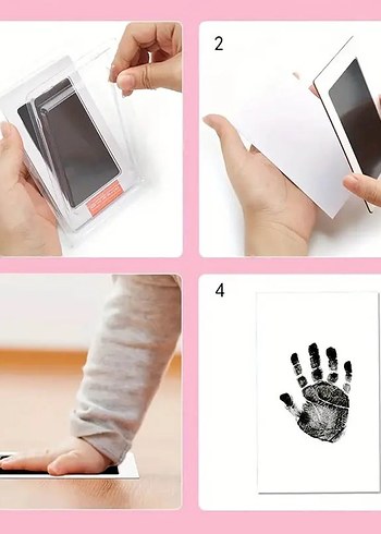 kedi köpek pati izi fotoğraf çerçevesi seti - Görsel 3