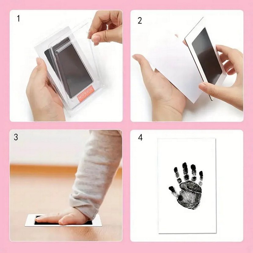 kedi köpek pati izi fotoğraf çerçevesi seti - Görsel 3