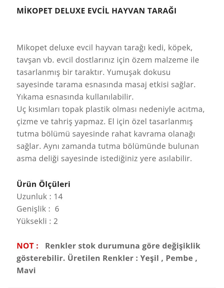 evcil hayvan tarağı - Görsel 4