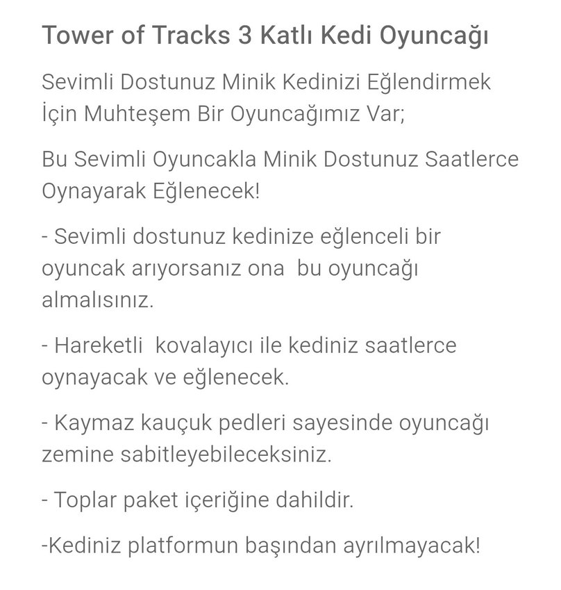 3 Katlı Renkli Kedi Top Oyuncağı - Görsel 2