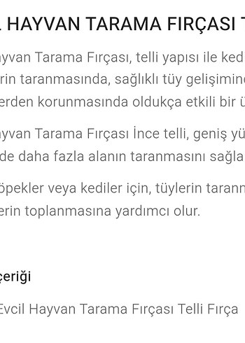 evcil hayvan tarama fırçası telli - Görsel 6