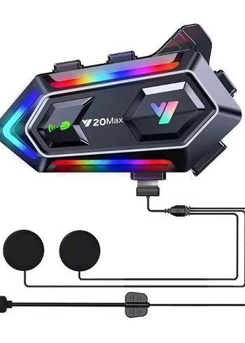 y20 max kablosuz motosiklet kask intercom - Görsel 2