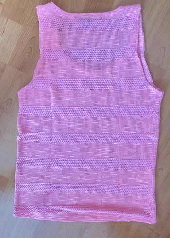 Topshop Oysho Pembe Örgü Kadın Atlet