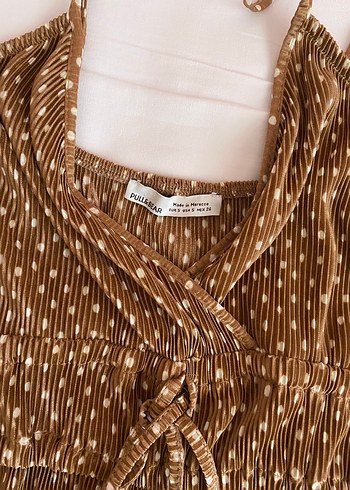 Pull and bear puantiyeli şort tulum - Görsel 2