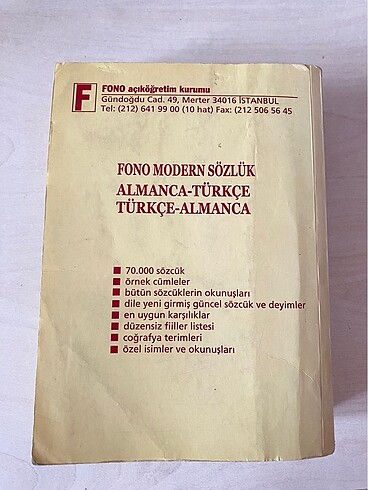 Fono ingilizce türkçe sözlük - Görsel 2