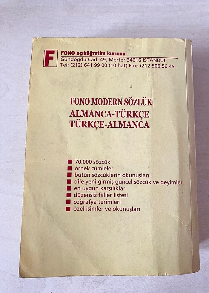 Fono ingilizce türkçe sözlük - Görsel 2