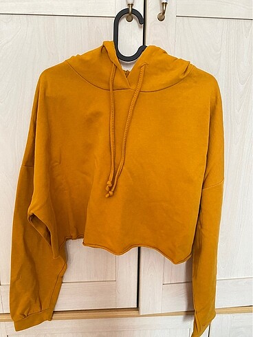 Trendyolmilla hardal sarı oversize sweatshirt