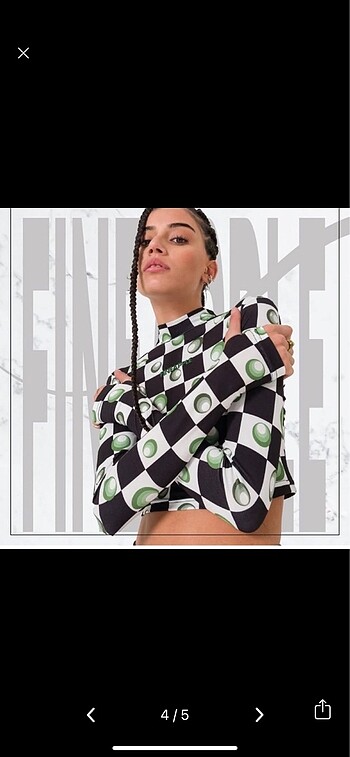 s Beden çeşitli Renk Fineapple siyah beyaz dik yaka crop bluz