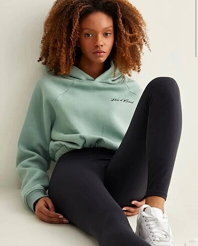 Paula de montreal mavi yeşil sweatshirt