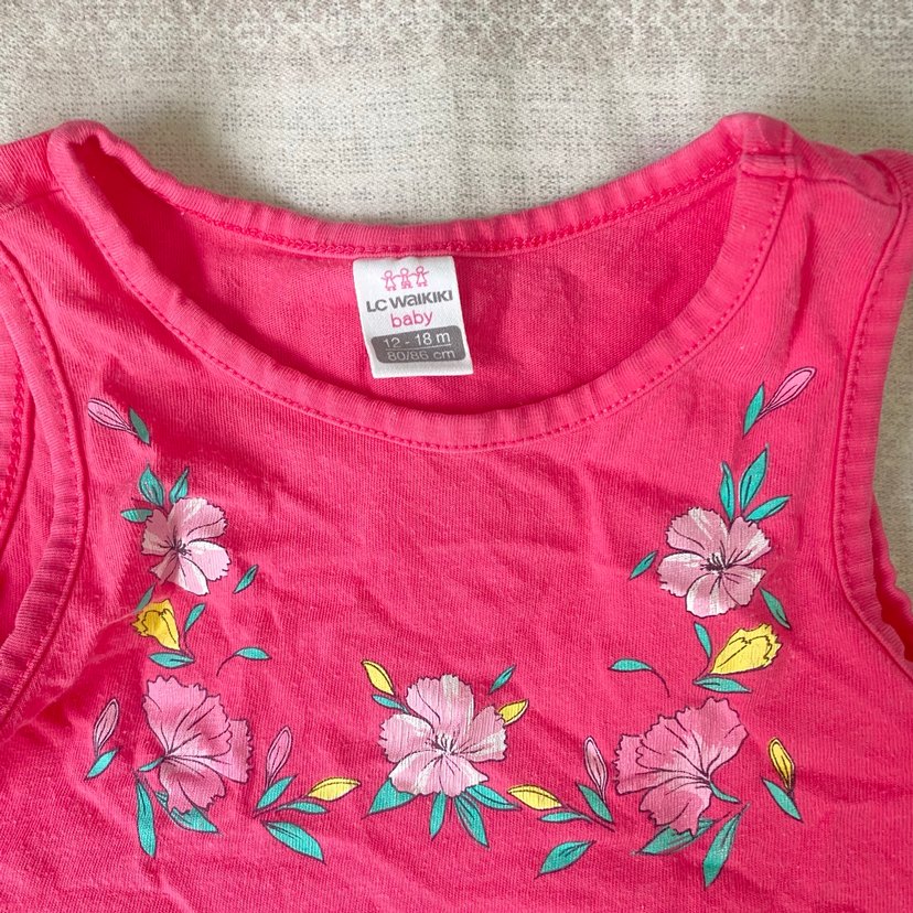 Nakışlı Renkli Kız Çocuk Kolsuz Bluz - Görsel 3