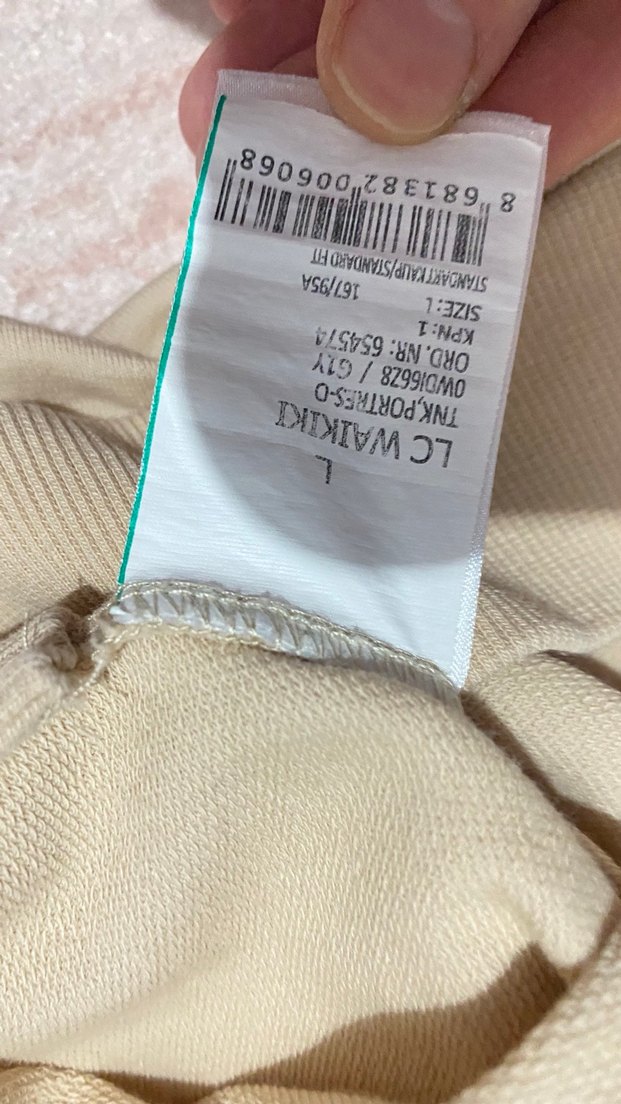 Bej Uzun Kollu  Tişörtü - Görsel 4