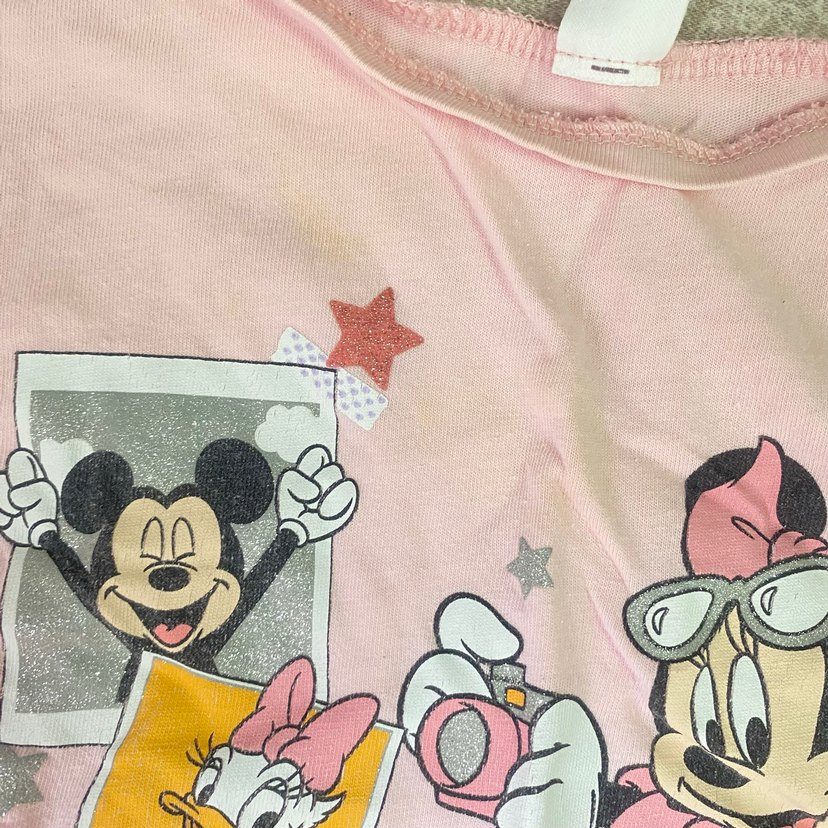 Kız Çocuk Baskılı Tişört Seti, Kısa Kollu - Görsel 2