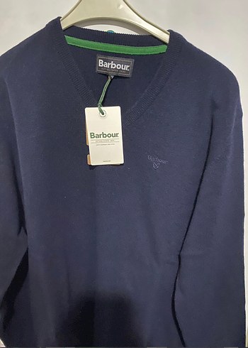 Barbour Lacivert V Yaka Triko Kazak