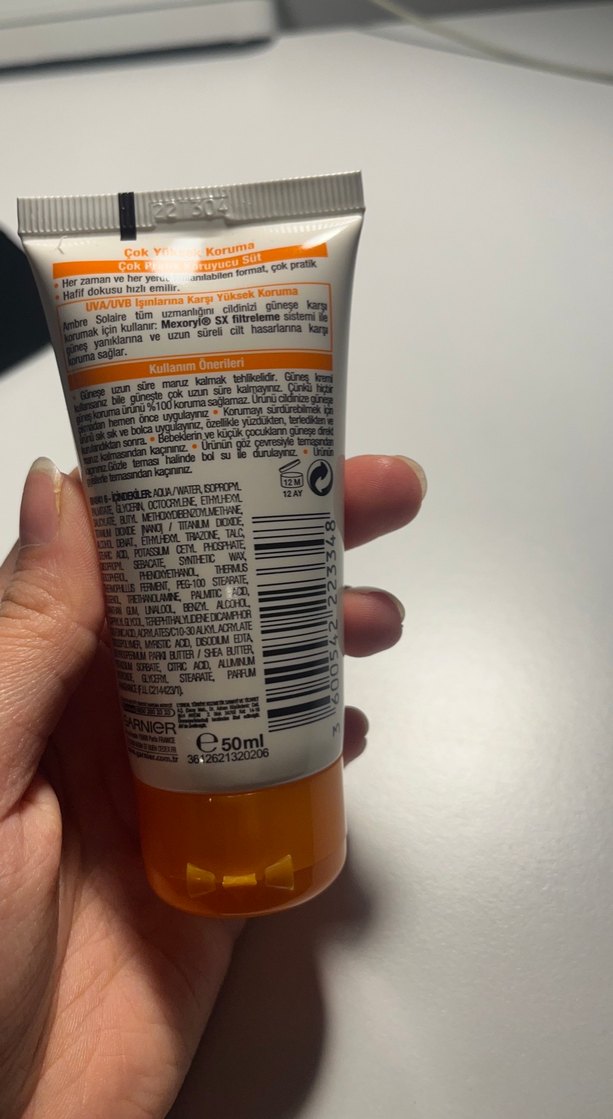 Garnier Ambre Solaire Koruyucu Süt SPF 50 - Görsel 2