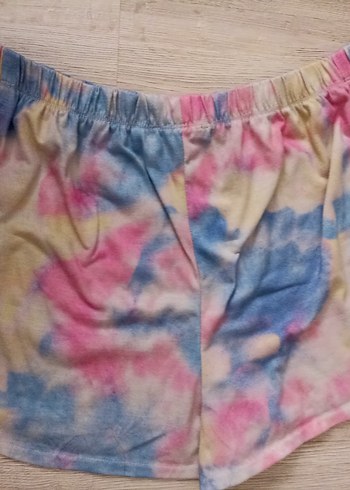 Kızlar İçin Kapüşonlu Bağlama Desenli Salaş şortlu gecelik - Görsel 6