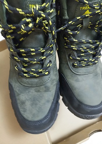 Gri Haki Sarı Erkek Outdoor Botları Yılan Desenli TOREX Marka - Görsel 6