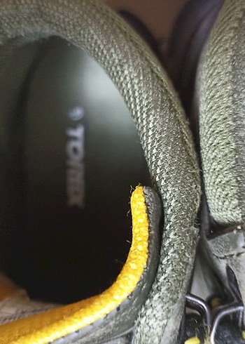 Gri Haki Sarı Erkek Outdoor Botları Yılan Desenli TOREX Marka - Görsel 3