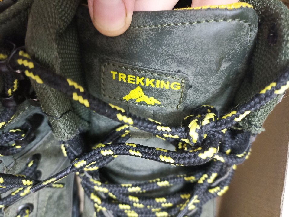 Gri Haki Sarı Erkek Outdoor Botları Yılan Desenli TOREX Marka - Görsel 4