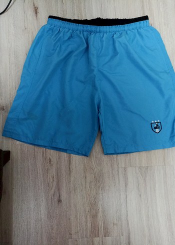 Erkek Parlak Mavi Mini Spor Şort - Görsel 3