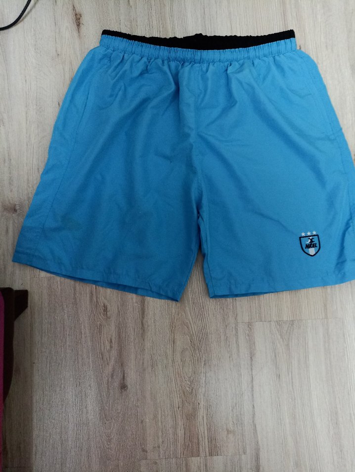 Erkek Parlak Mavi Mini Spor Şort - Görsel 3