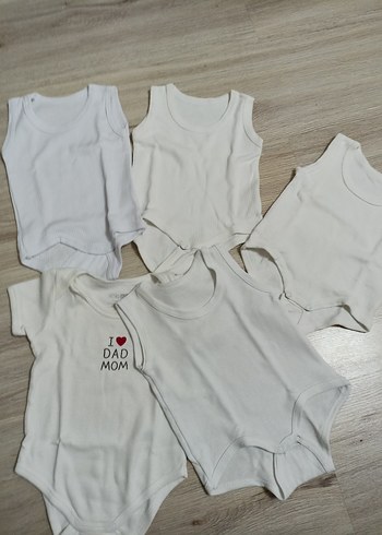 Beyaz Bebek Atlet ve Body Seti - Görsel 4