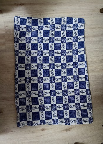 Mavi Kareli Yastık kılıfı - Görsel 2