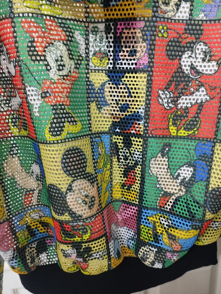 Renkli  Desenli File Ceket - Görsel 4