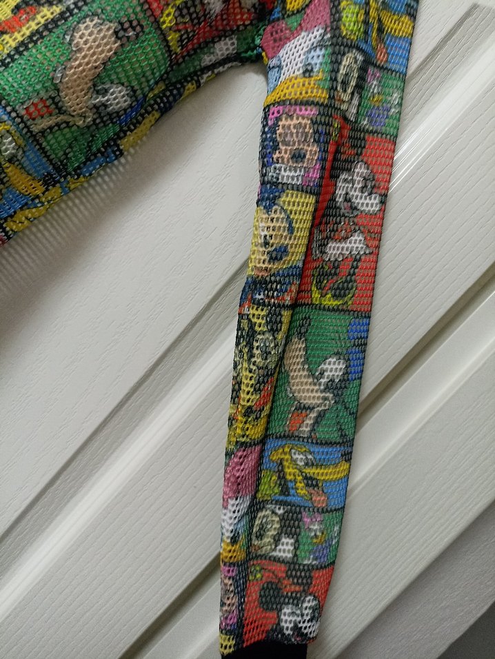 Renkli  Desenli File Ceket - Görsel 2