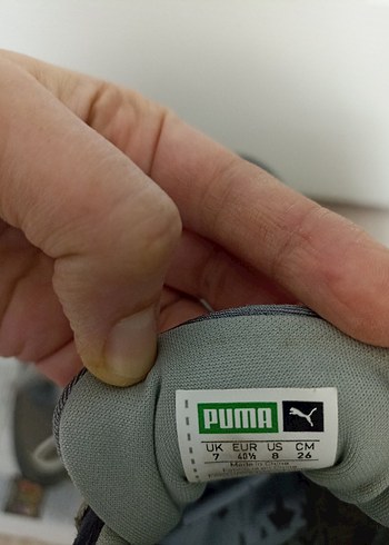 Gri Puma Erkek Spor Ayakkabı Bağcığı - Görsel 3