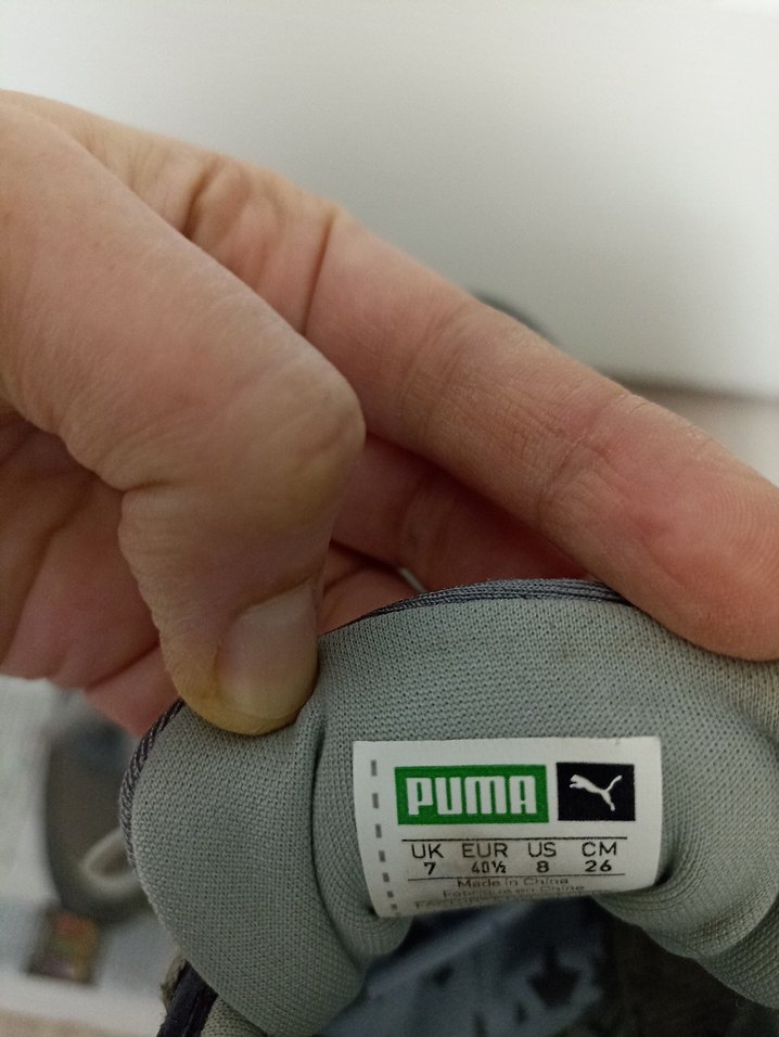 Gri Puma Erkek Spor Ayakkabı Bağcığı - Görsel 3