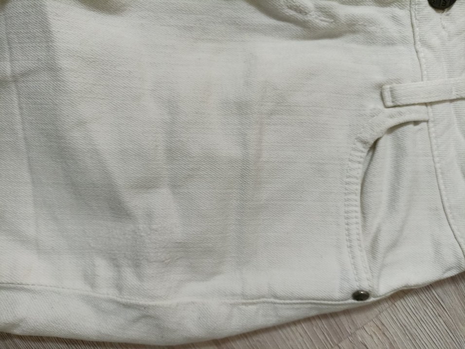 Kadın Beyaz Keten Mini Şort - Görsel 2