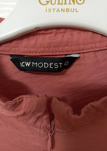 Bordo Midi Uzun Kollu Keten Tunik - Görsel 5