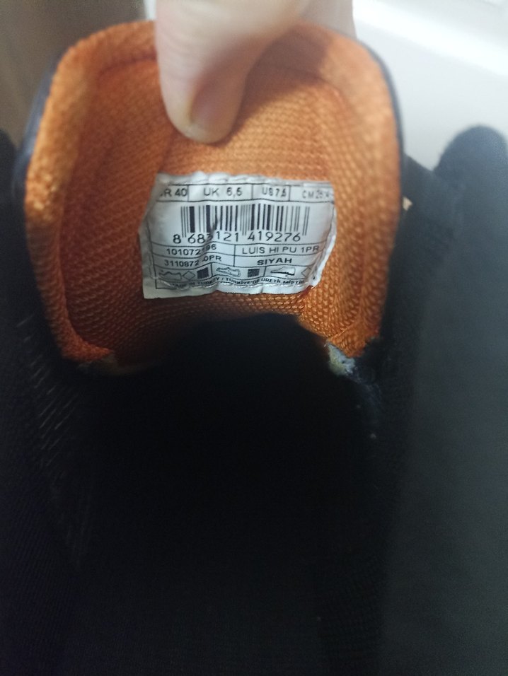 Erkek Siyah Bağcıklı Spor Bot - Görsel 5