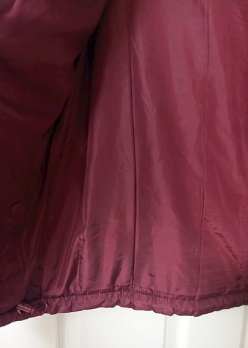 Kadın Mavi Kapüşonlu Fermuarlı Mont - Görsel 4