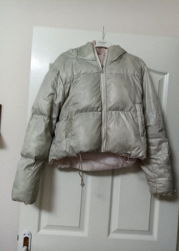 Gri Kadın Kısa Fermuarlı Ceket - Görsel 3